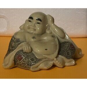 Rare Chinese Figurine Naughty Buddha Happy Hotel Erotic Scene Feng Shui